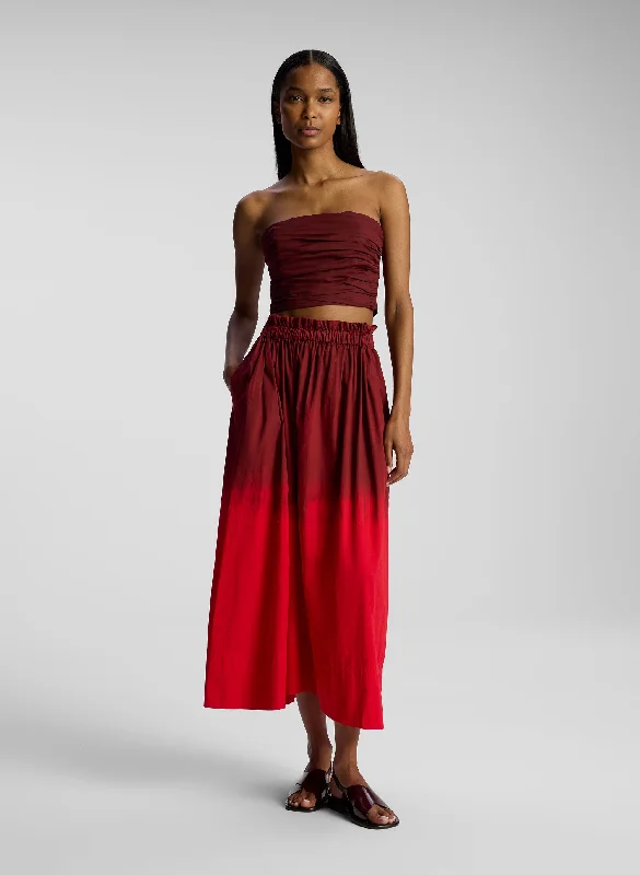 Gina Dip Dye Midi Skirt