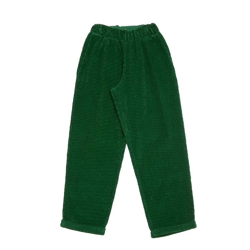 Labo Art Paride Velluto Trousers in Pino Green