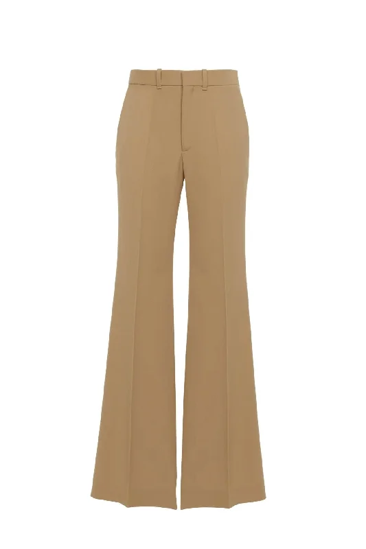 Chloé Tailored Wool Trousers - Pearl Beige