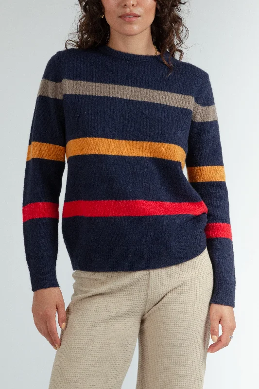 Jad Crew Neck Sweater Navy