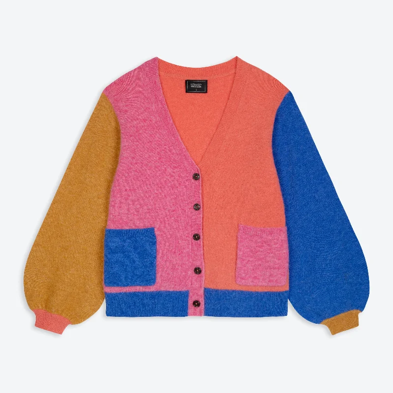 Lowie Alpaca Colourblock Cardigan