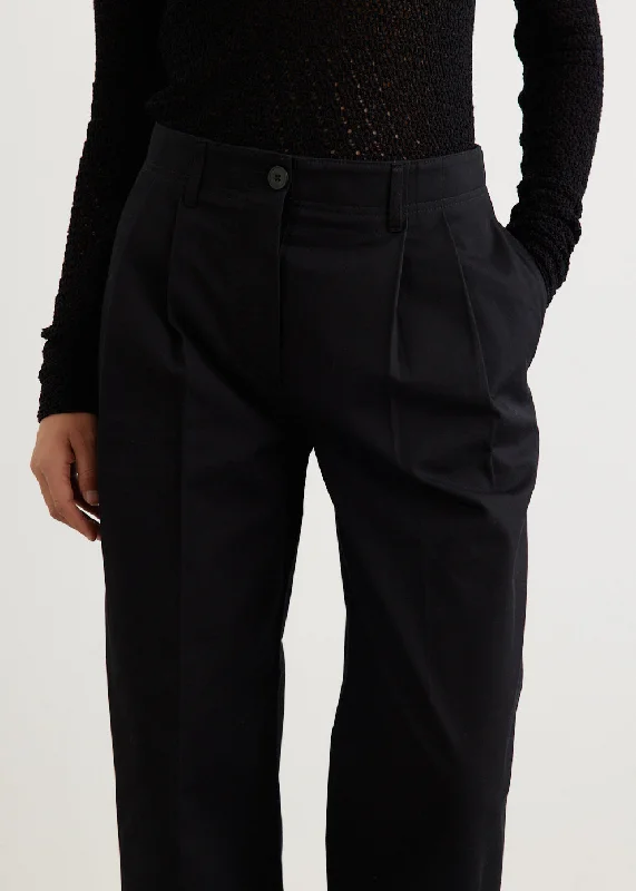 Relaxed Twill Trousers