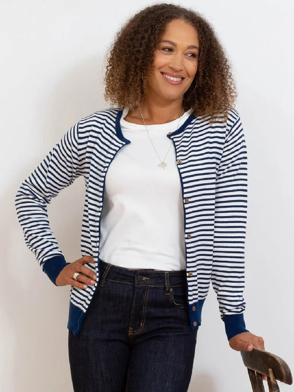 Sandecotes knit cardigan navy