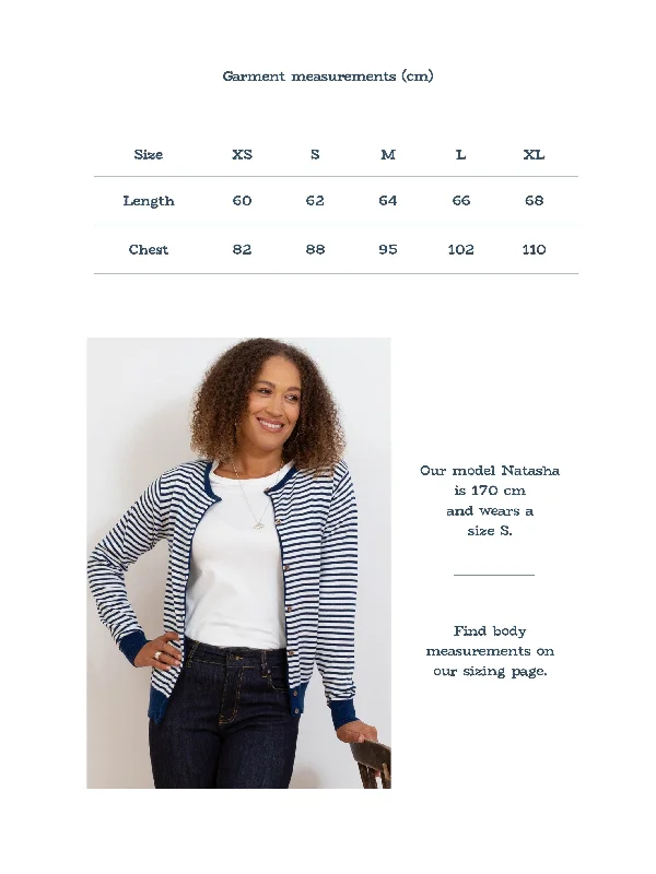 Sandecotes knit cardigan navy