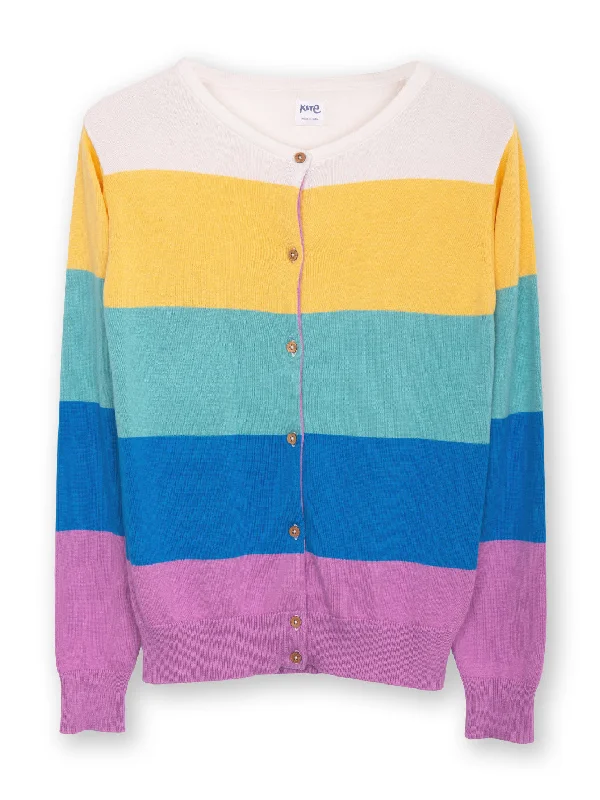 Sandecotes knit cardigan wide stripe