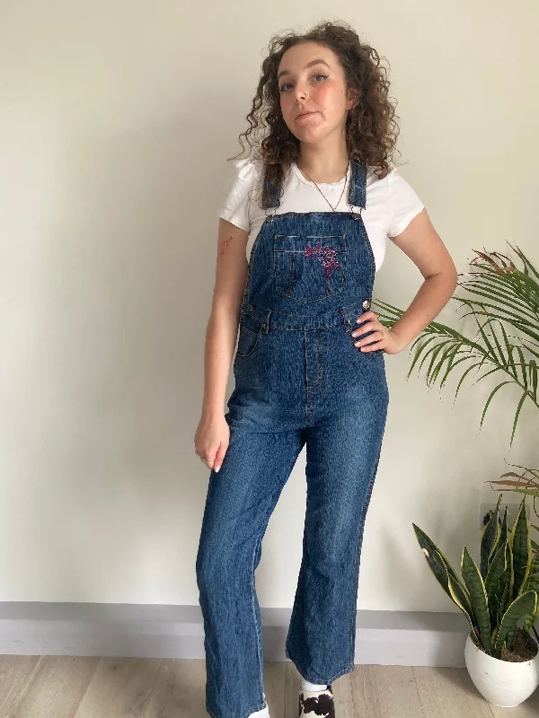 Vintage Embroidered Dungarees (M)