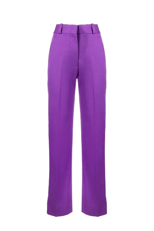 Victoria Beckham Carpenter Trouser - Bright Purple