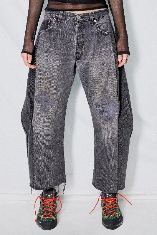 Vintage Black Reworked Lasso Jean