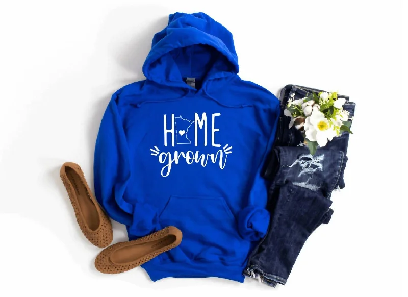 Home Grown Hoodie In Royal Blue