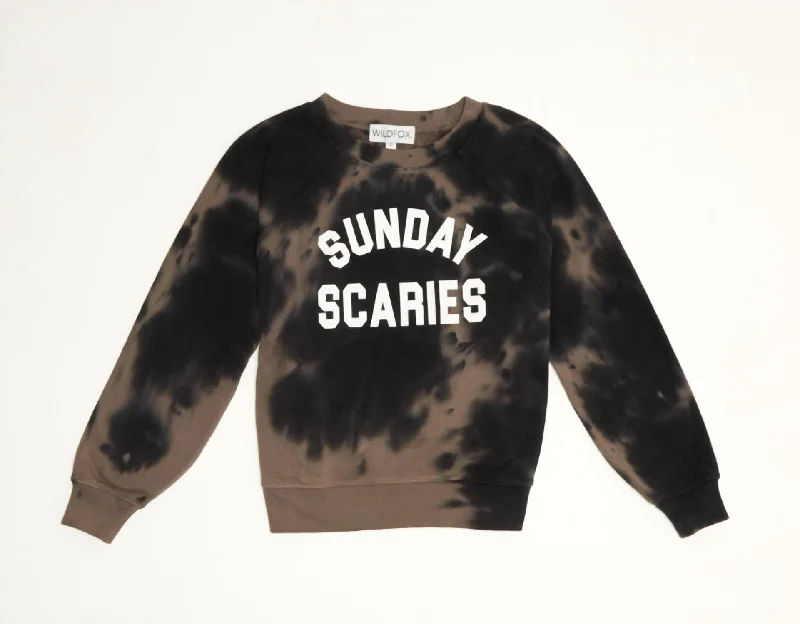 Women's Sunday Scaries Sweatshirt In Black/brown