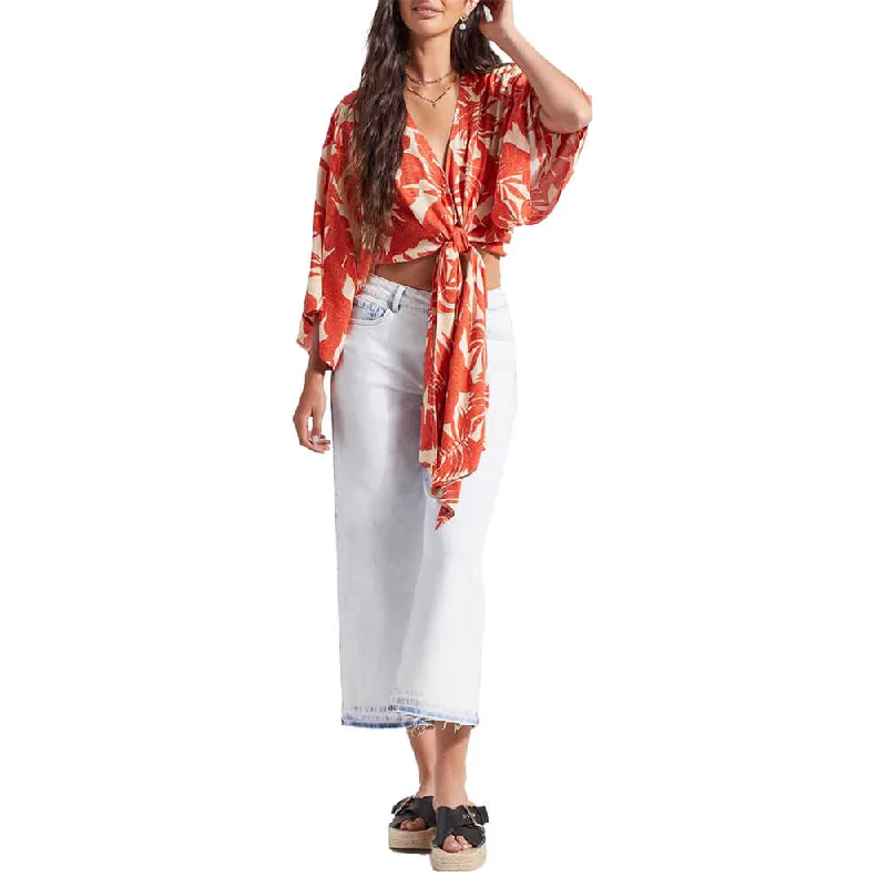 Tribal Kimono Top With Front Tie - Napali