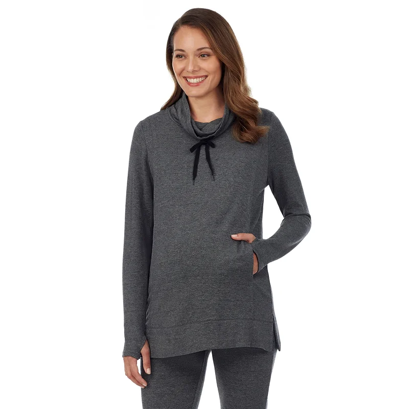 Ultra Cozy Maternity Long Sleeve Funnel Neck Tunic