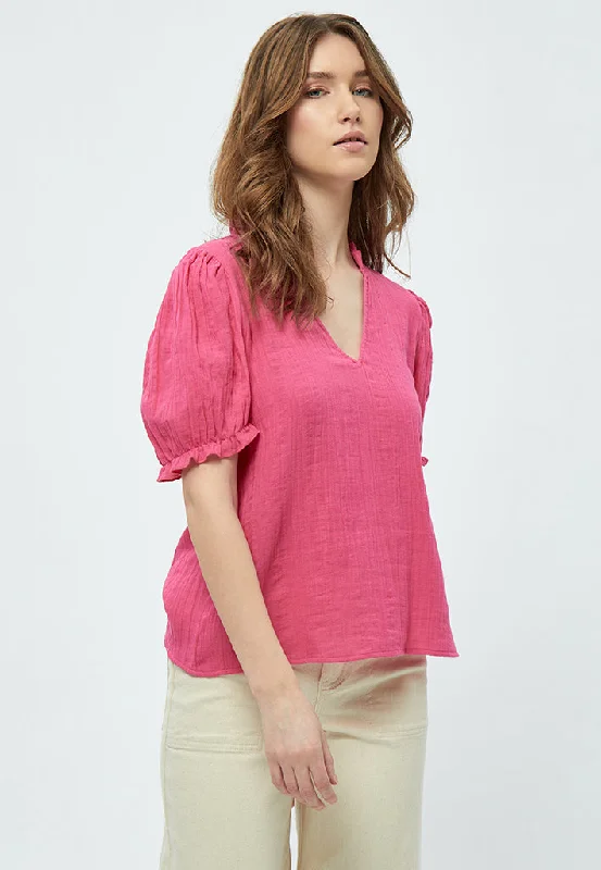 Cabena Blouse - HOT PINK