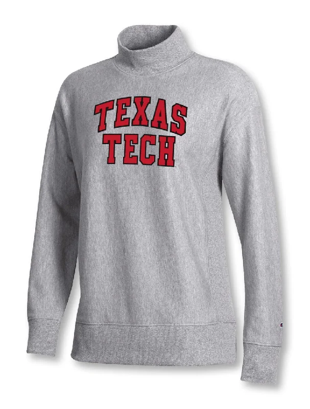 Champion Texas Tech Red Raiders ""French Terry Arch"" Mock Sweatshirt