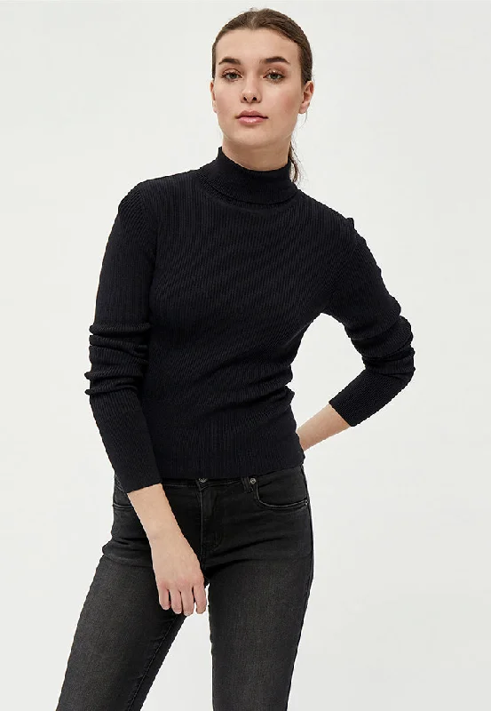 Geisha Rib Rollneck - Black