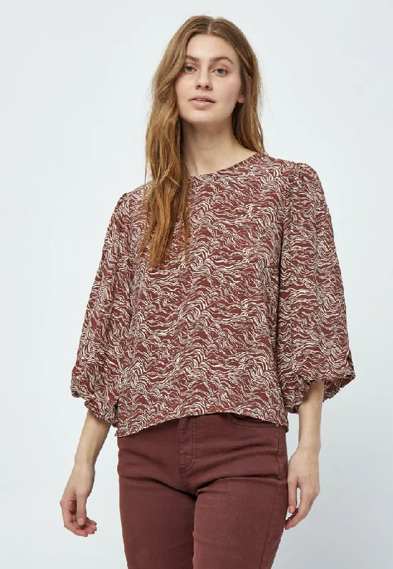 MSLavena Balloon Blouse - Dark Cinnamon PR