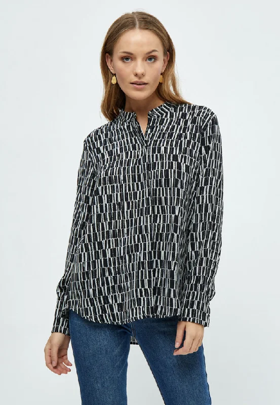 PCPhilippa Long Sleeve Shirt - Gray Violet Print