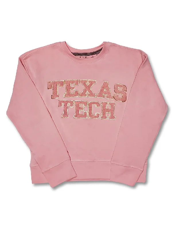 Press Box ""Simply Chenille"" Tonal Pink Crew Neck Fleece