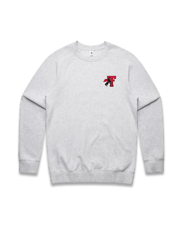 Texas Tech Dark Horse VAULT ""Rearing Rider"" Embroidered Crewneck Sweatshirt