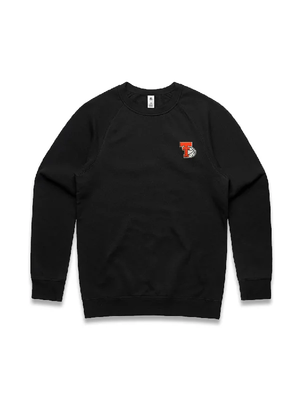 Texas Tech Dark Horse VAULT ""Throwback- Basketball"" Embroidered Crewneck Sweatshirt