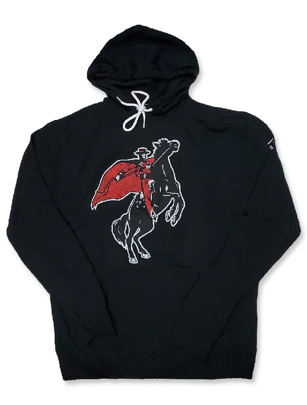 Texas Tech Dark Horse VAULT ""Vintage Rearing Rider"" Hood Sweatshirt