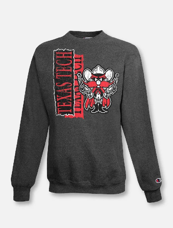 Texas Tech Red Raiders Champion Powerblend ""90s Raider Red Vertical Vault"" Sweatshirt