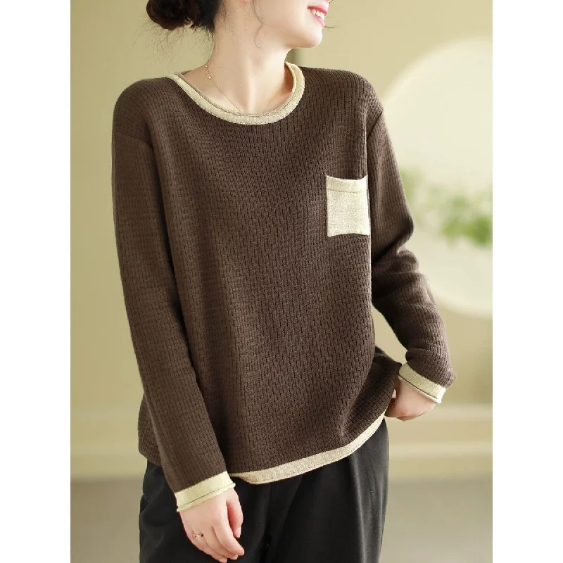 Women Stylish Casual Cotton Knitted Cardigan