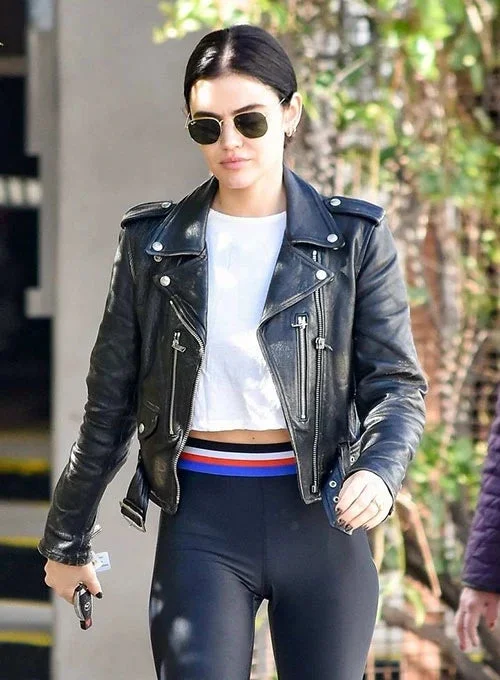 Lucy Hale Studio City Black Leather Jacket