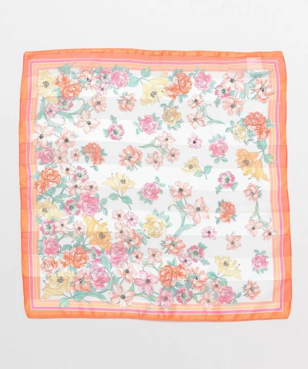 Retro Like Floral Scarf