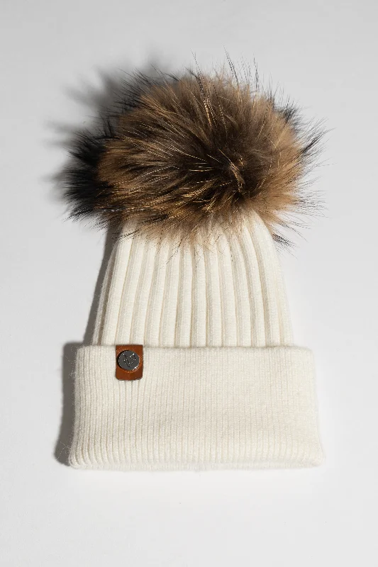 Harley Pom Pom Hat - Ecru