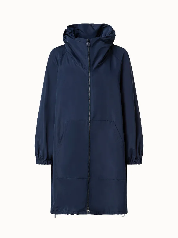 Water-Repellent Silk Taffeta Parka