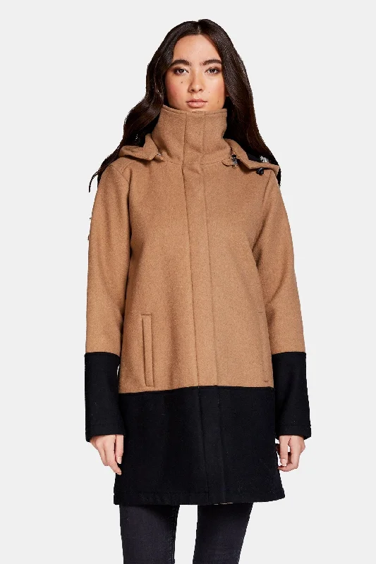 Kendra Waterproof Women's Wool Coat | Mia Melon