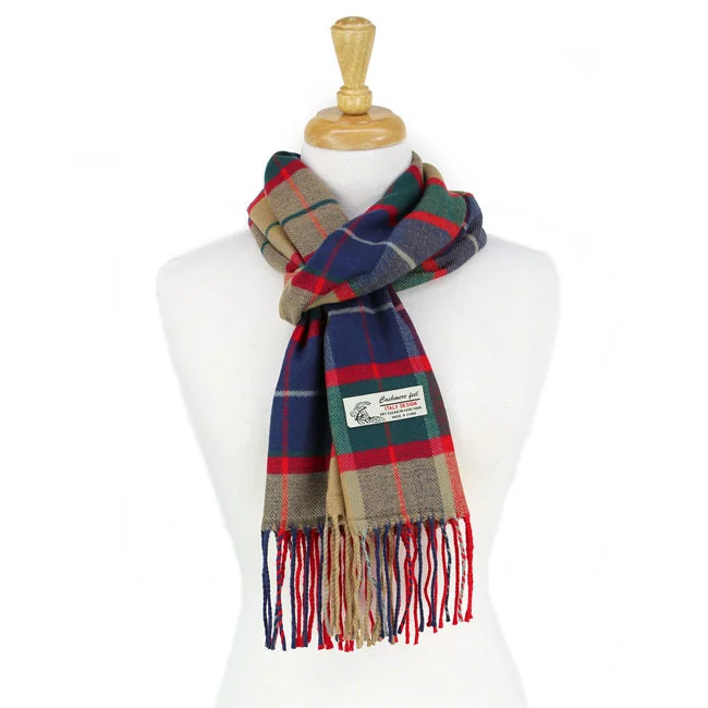 Plaid Cashmere Feel Scarf 12-pack, CM34