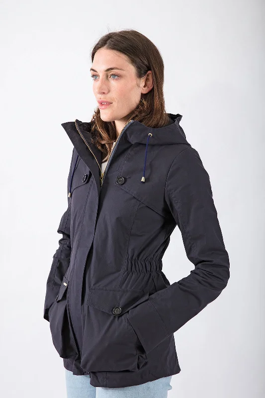 Wax Parka in Navy