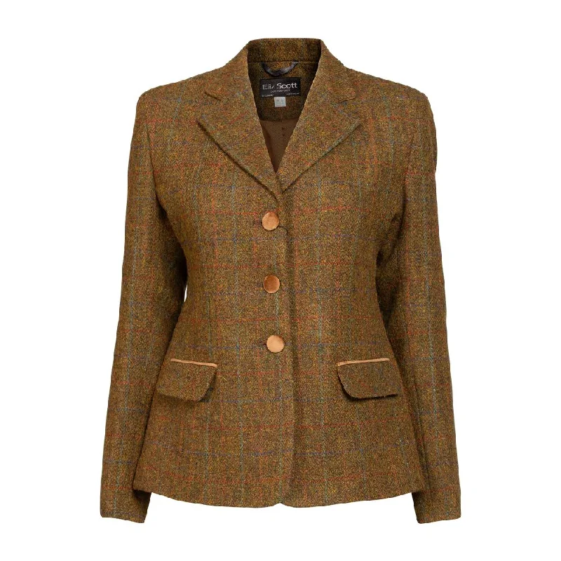 Women's Harris Tweed Jacket - Melanie - Brown Check