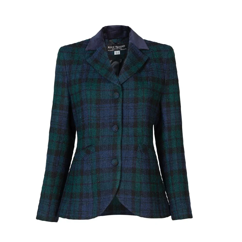 Women's Harris Tweed Jacket - Sandy - Black Watch