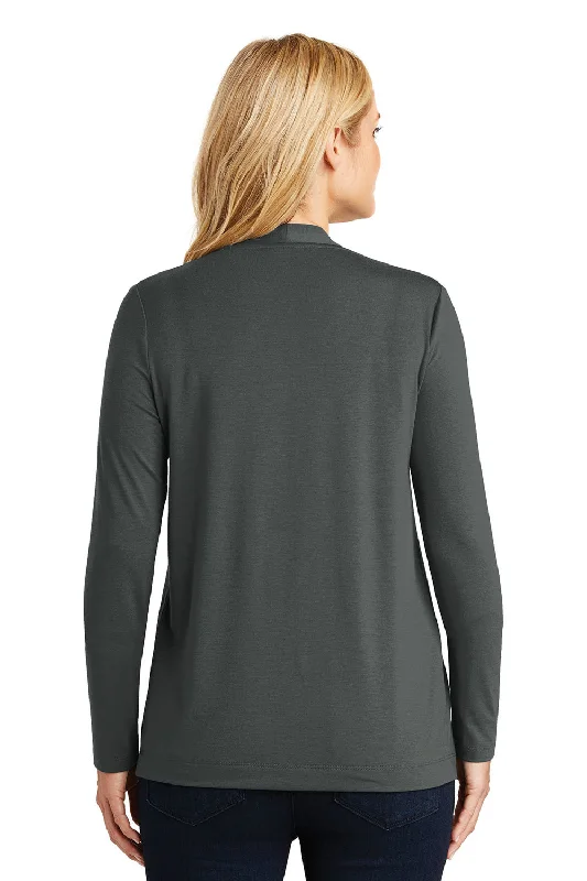 Port Authority Womens Concept Long Sleeve Cardigan Sweater - Smoke Grey