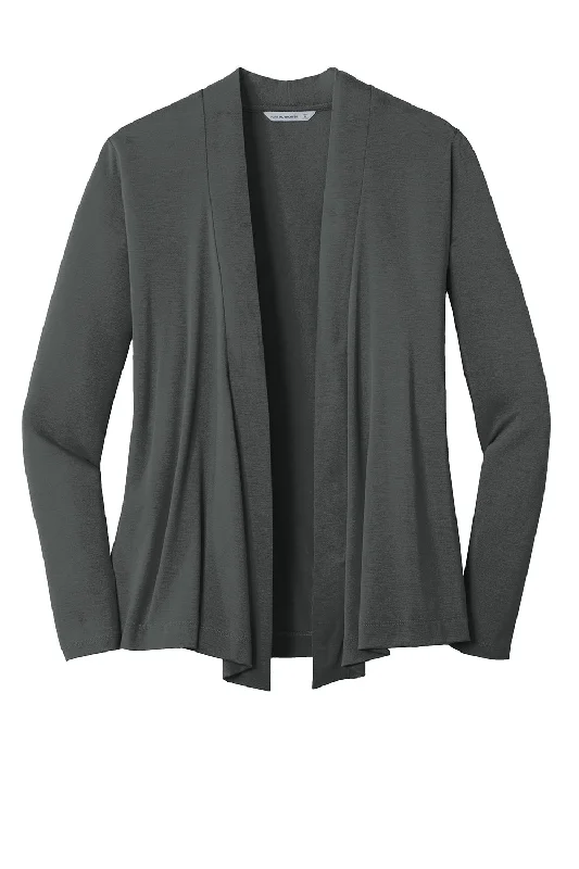 Port Authority Womens Concept Long Sleeve Cardigan Sweater - Smoke Grey