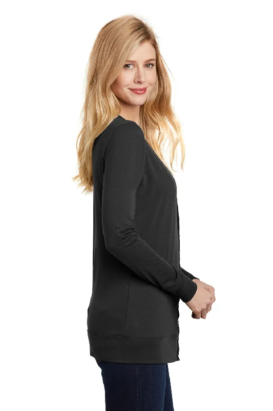 Port Authority Womens Concept Long Sleeve Cardigan Sweater - Black