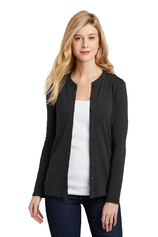 Port Authority Womens Concept Long Sleeve Cardigan Sweater - Black