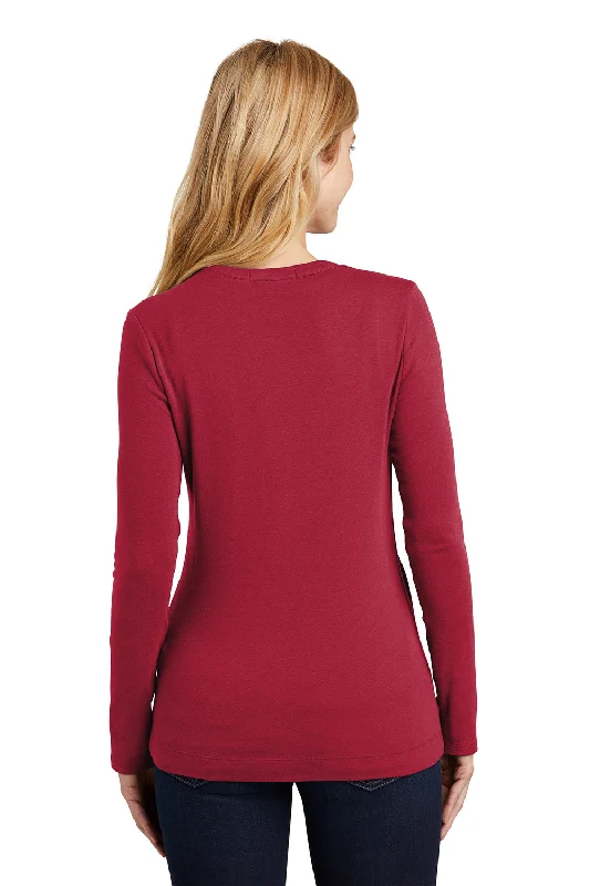 Port Authority Womens Concept Long Sleeve Cardigan Sweater - Rich Red