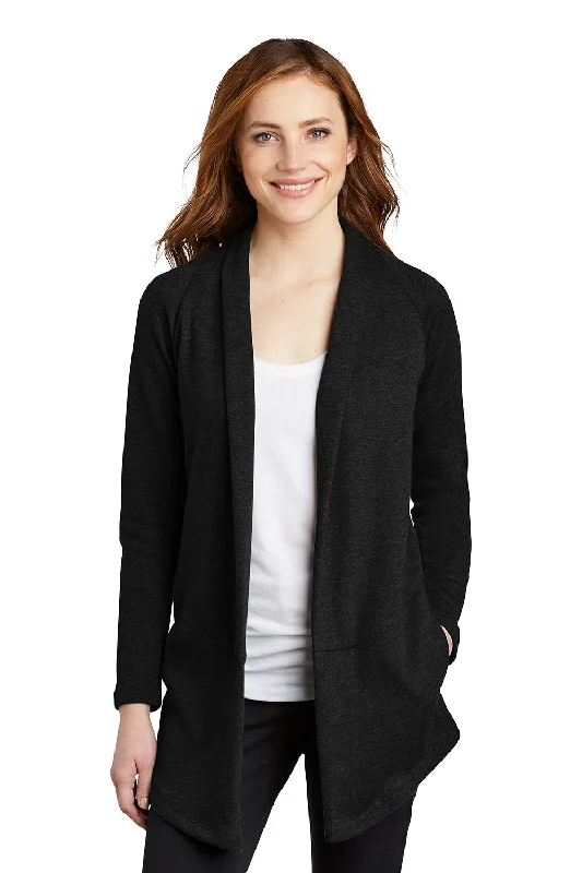 Port Authority Womens Long Sleeve Cardigan Sweater - Deep Black